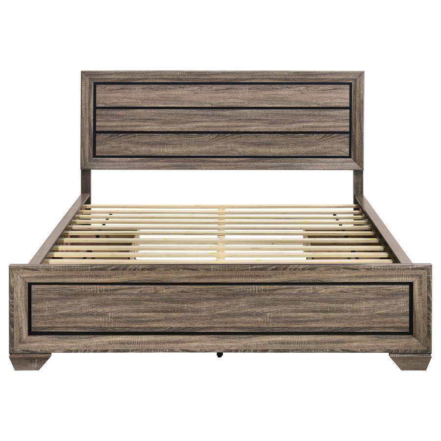Kauffman - Wood Storage Panel Bed