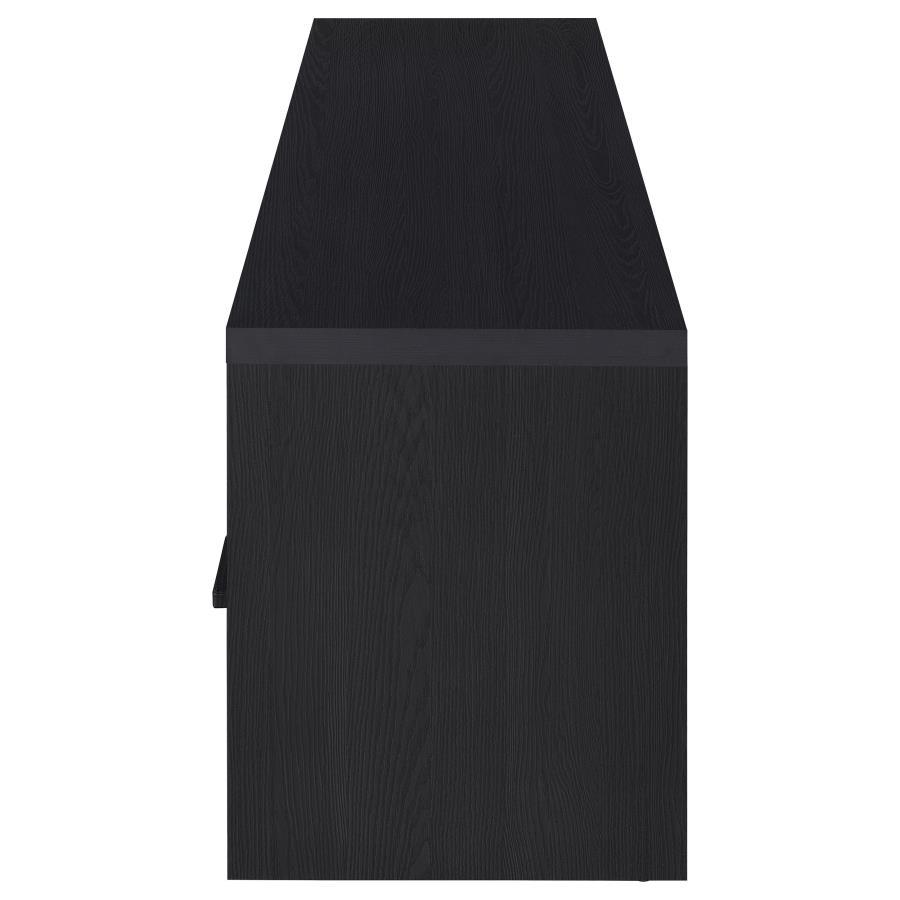Murray - 70" 2-Door TV Stand Media Console - Black