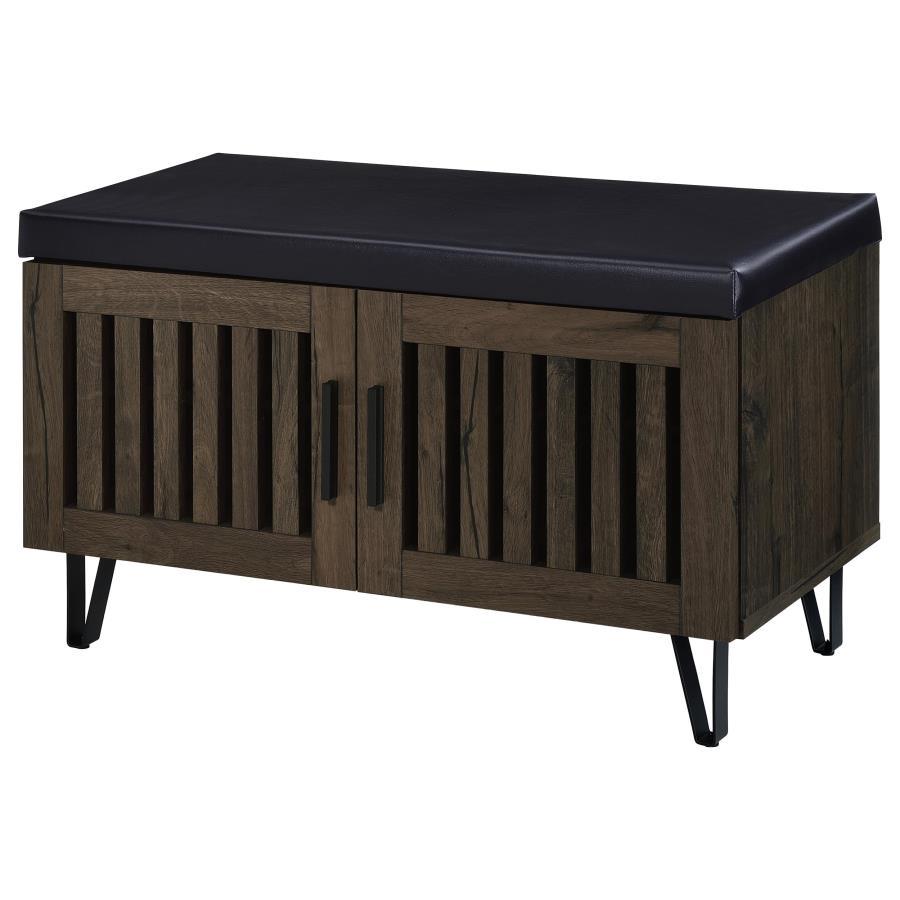Brixton - 2-Door Padded Entryway Shoe Storage Bench