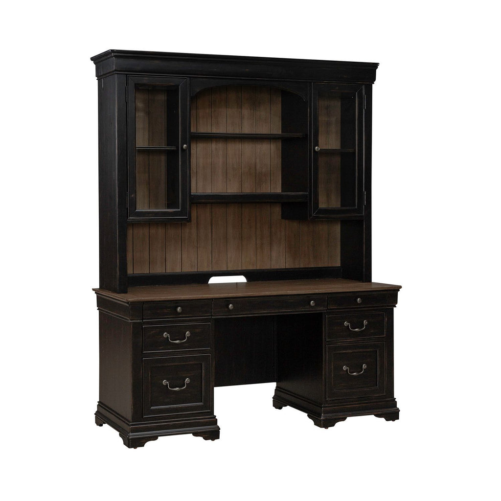 Meritage - Credenza & Hutch - Black
