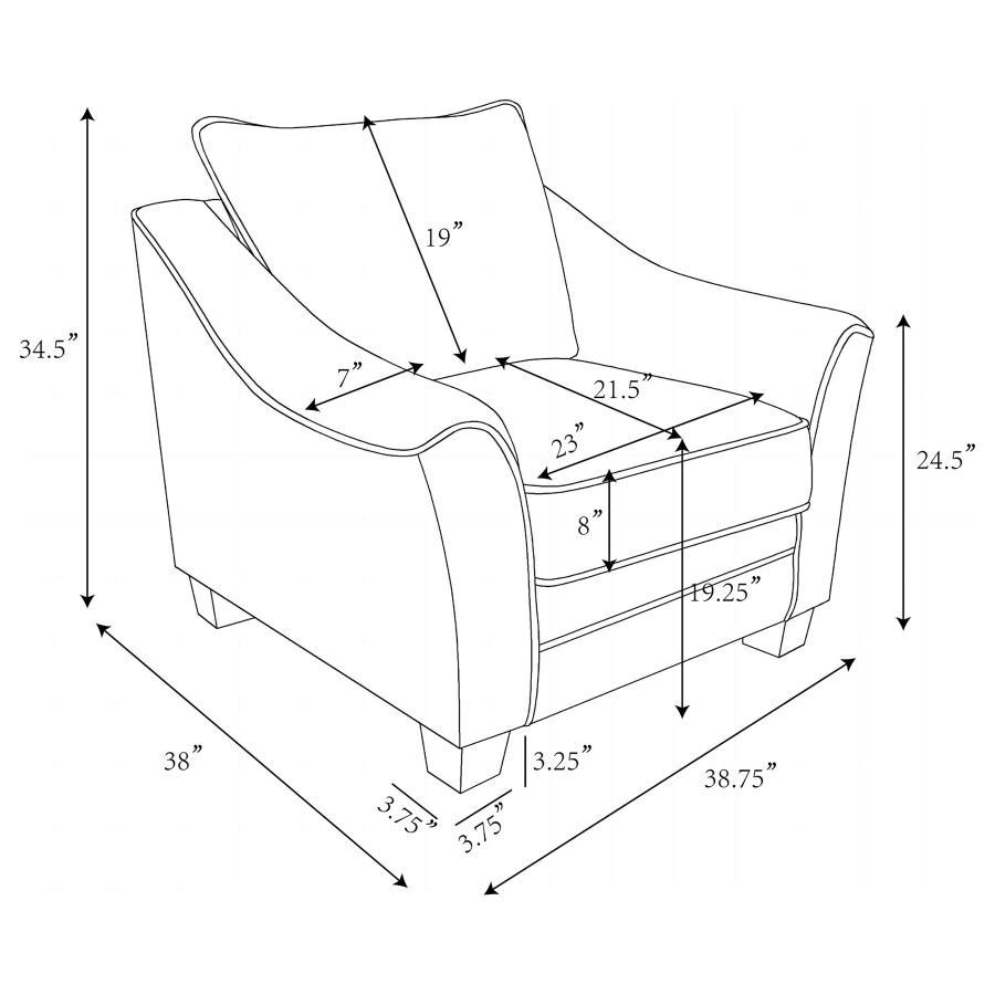 Tomkins - Boucle Upholstered Chair - Light Gray