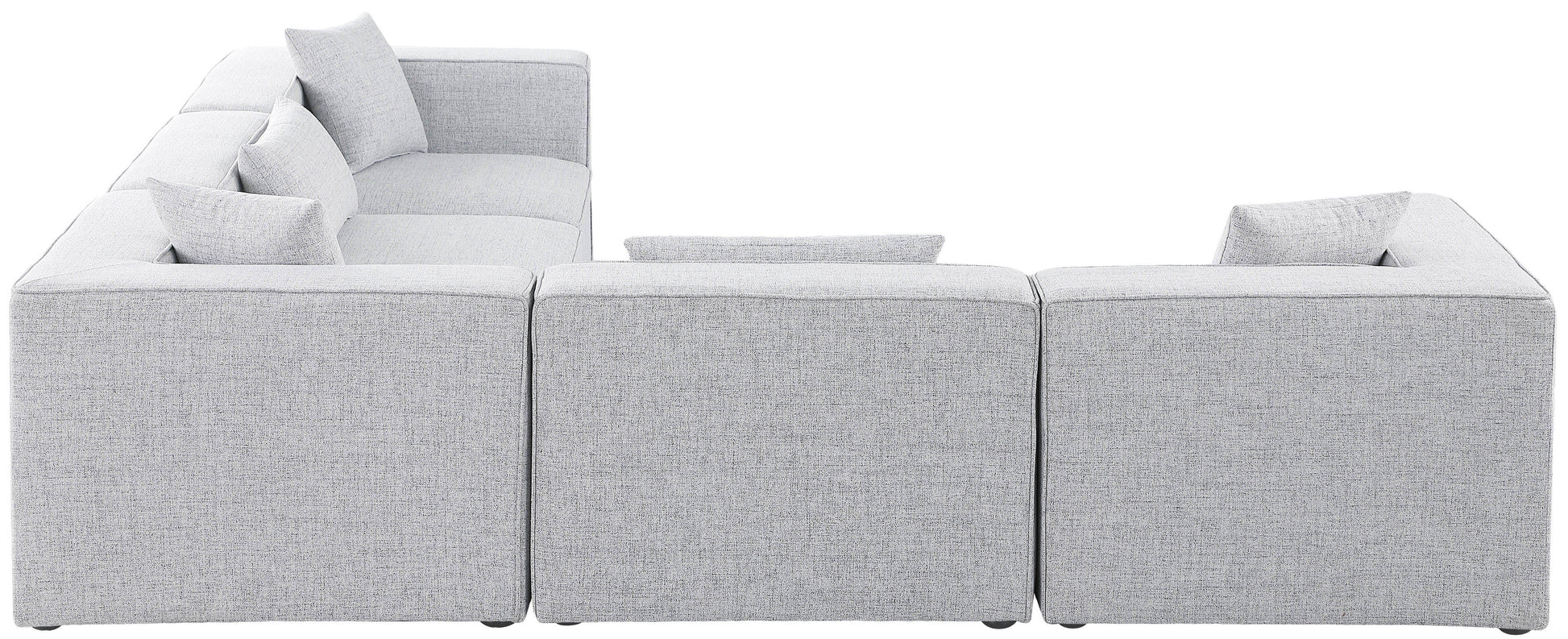 Cube - Linen 5 Piece Modular Corner Sectional
