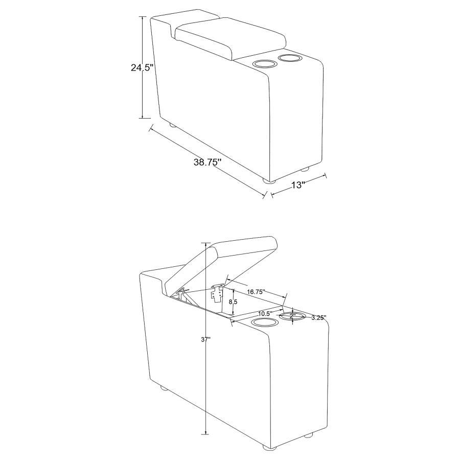 Collins - 5-Piece Power Reclining Home Theater Seating