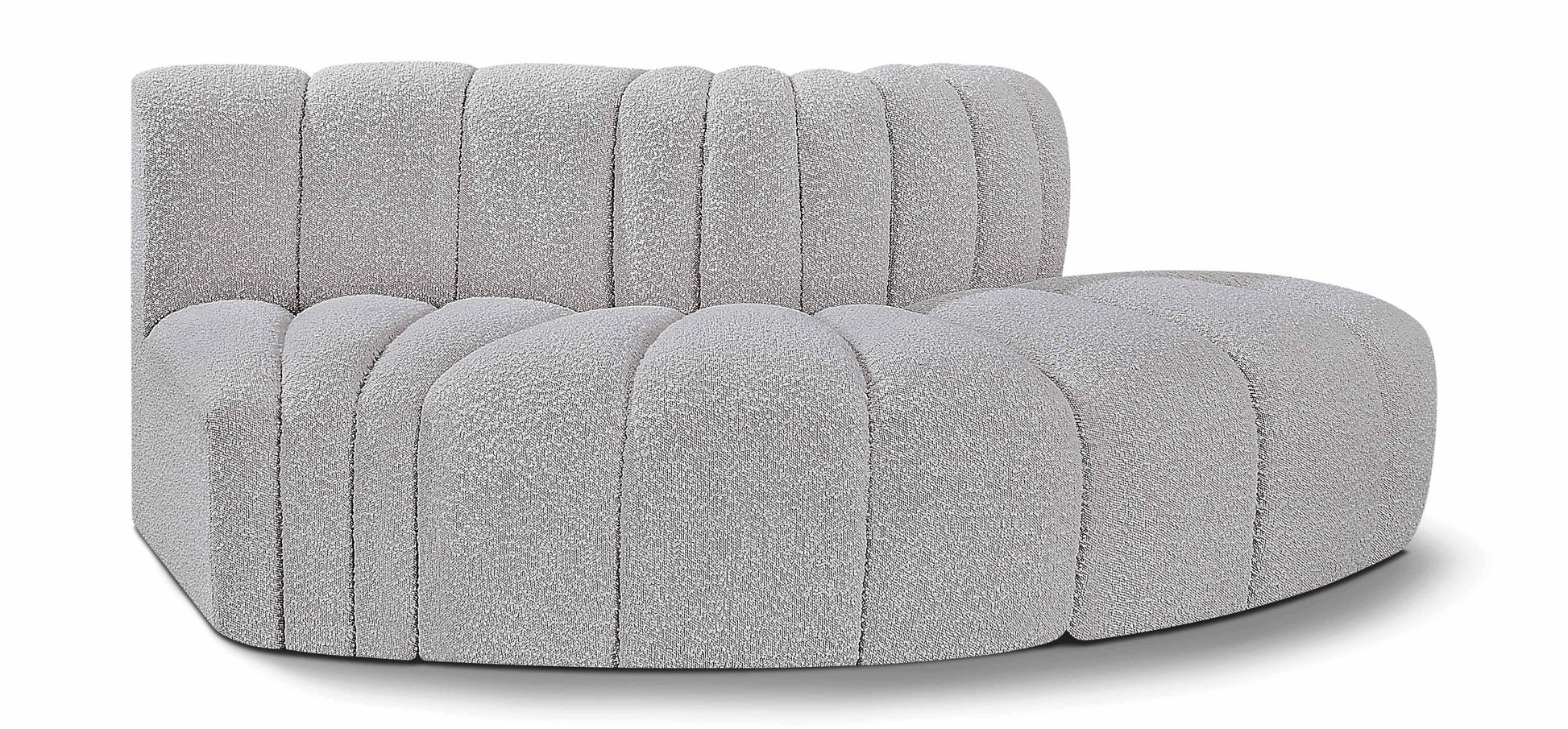 Arc - Boucle Fabric 3 Piece Modular Sofa