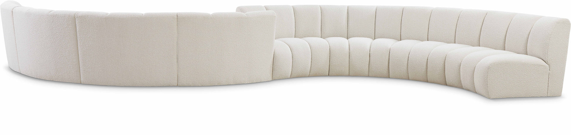 Infinity - 8 Piece Modular Sectional - Cream - Fabric