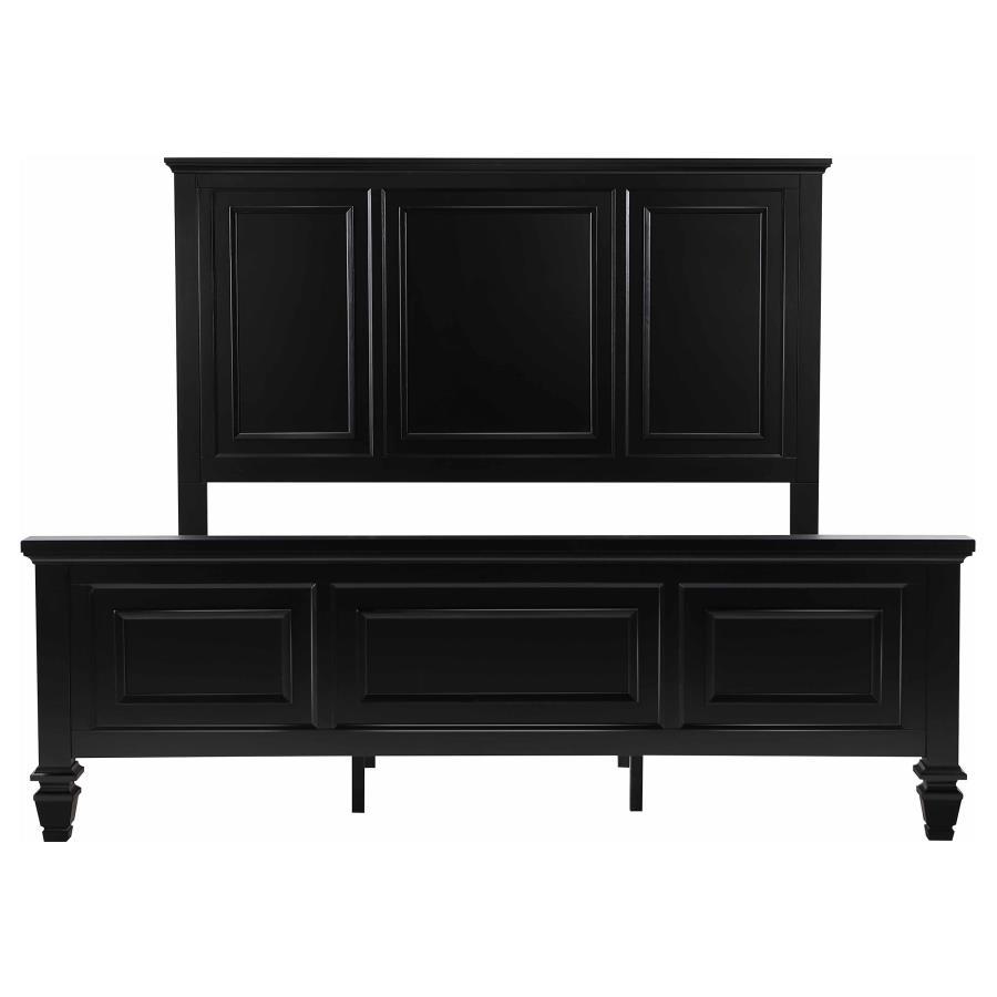 Sandy Beach - 63" Panel Bed with High Headboard