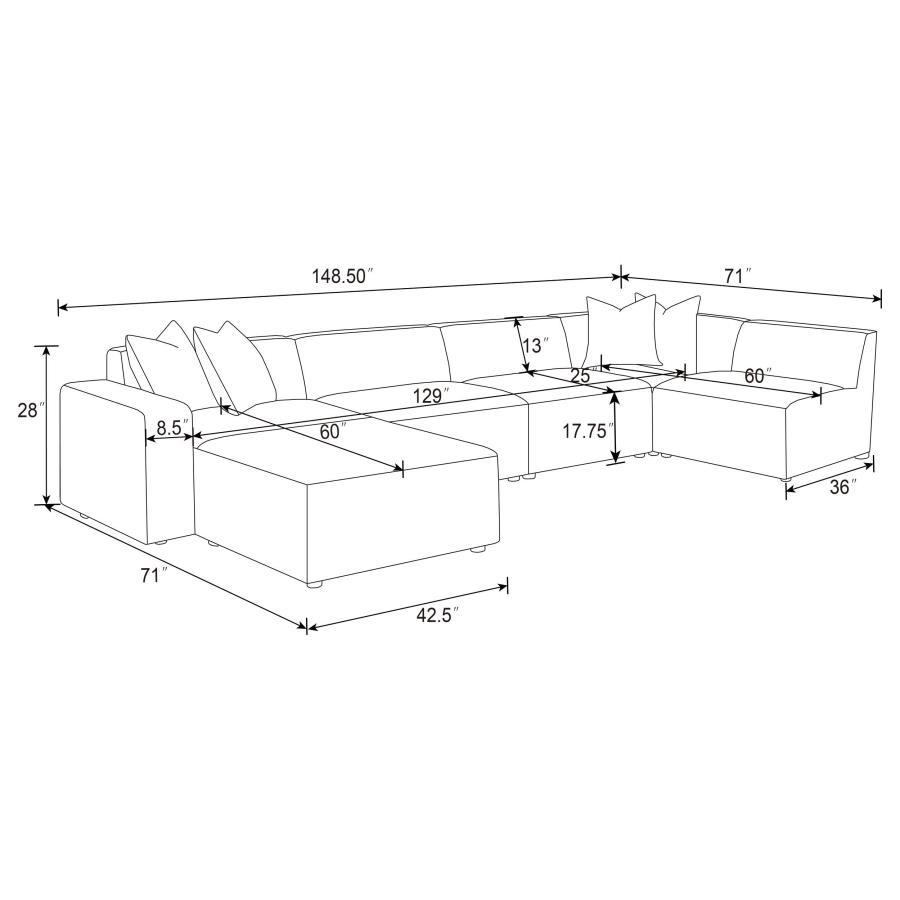 Freddie - Upholstered Modular Sectional Sofa