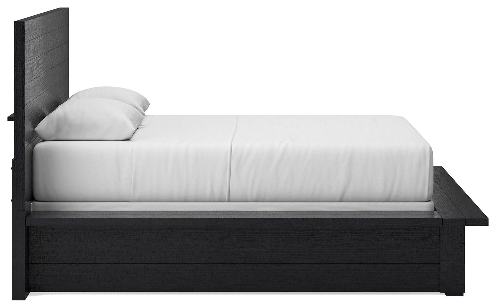 Londer - Black - Queen Panel Bed