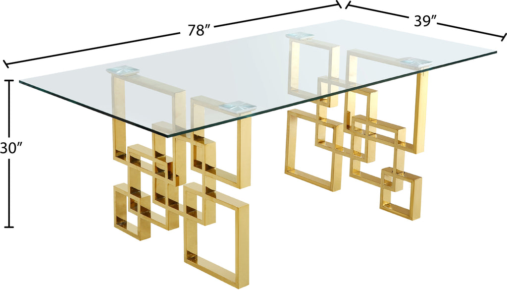 Pierre - Dining Table - Gold