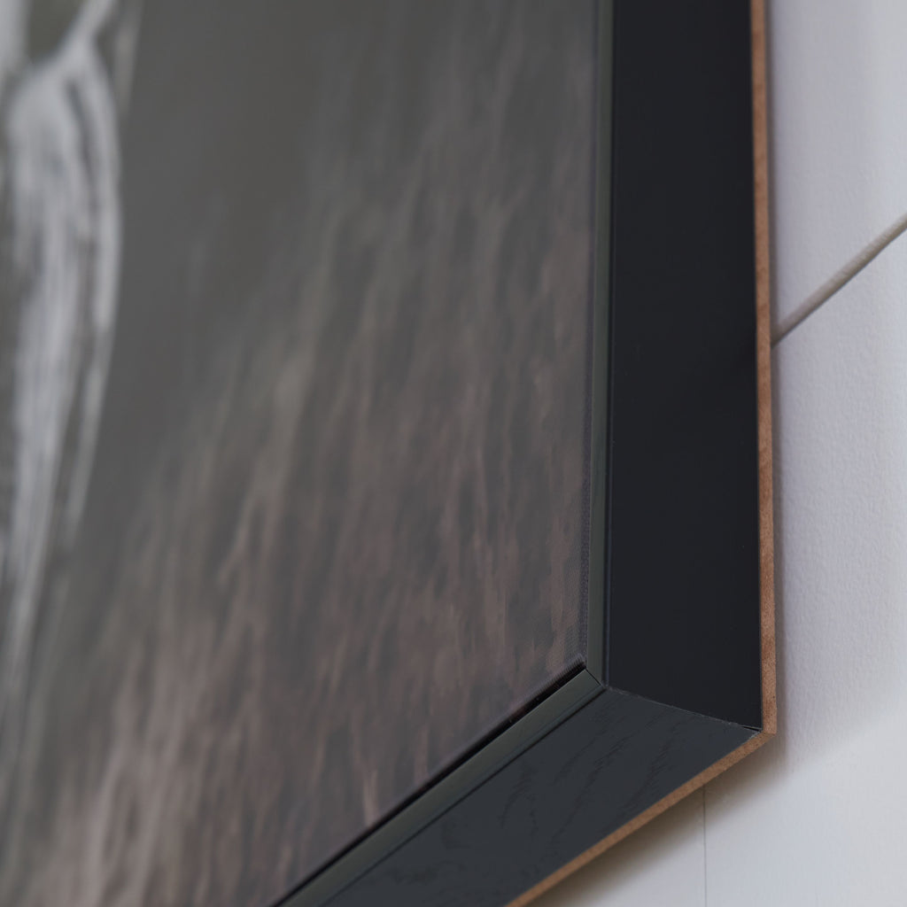 Harlandale - Black / White / Brown - Wall Art