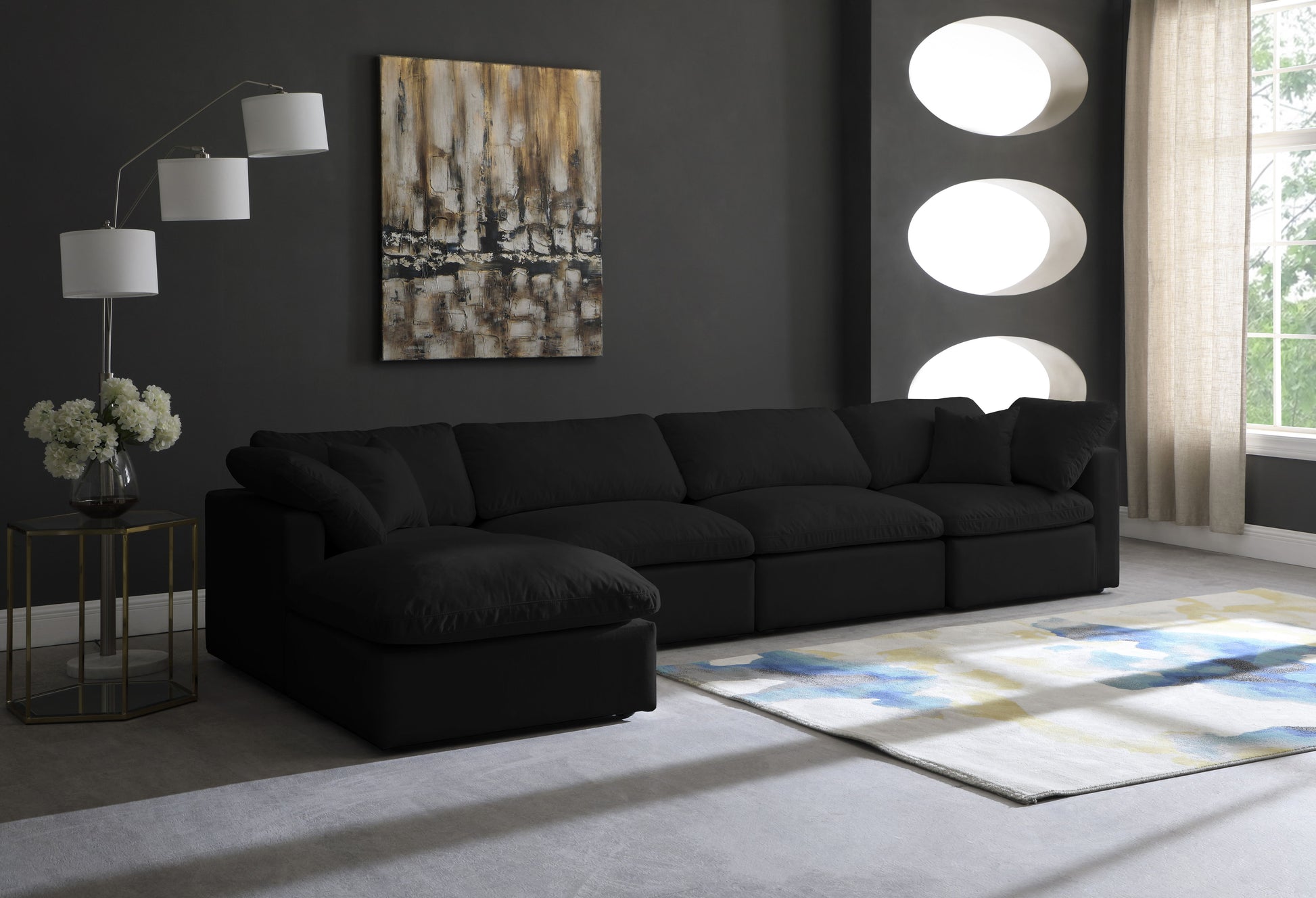 Plush - 5 Piece Modular Sectional