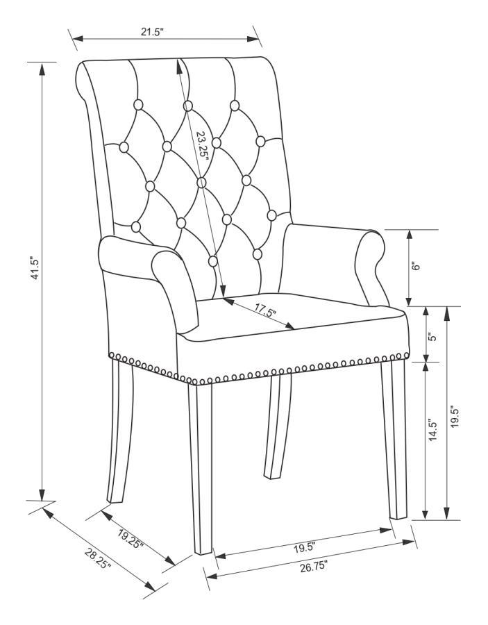 Alana - Fabric Upholstered Dining Chair