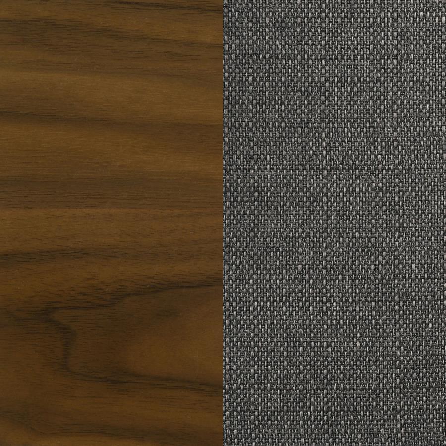 Alfredo - Dining Side Chair (Set of 2) - Gray And Natural Walnut