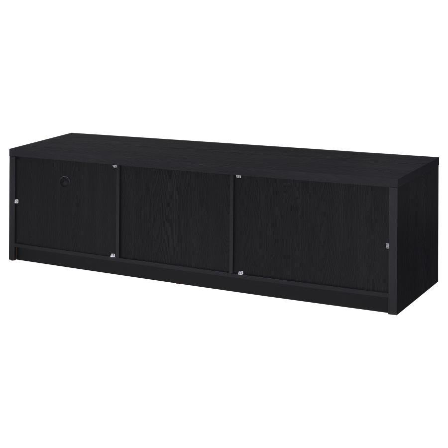 Murray - 70" 2-Door TV Stand Media Console - Black