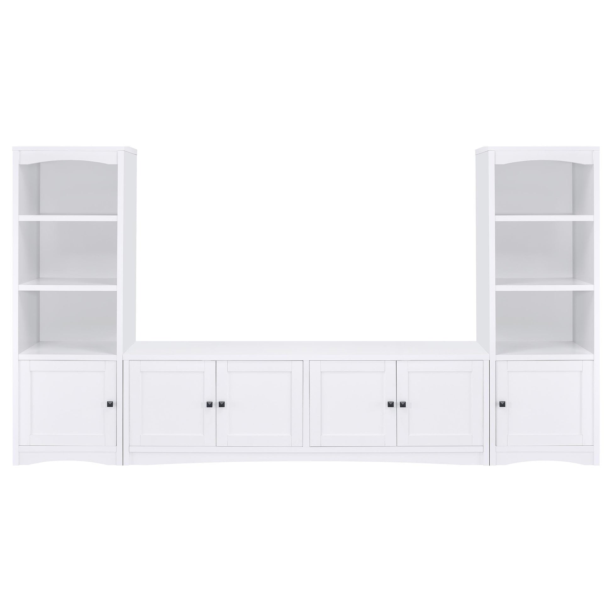 Laughlin - 3-piece Entertainment Center TV Stand - White