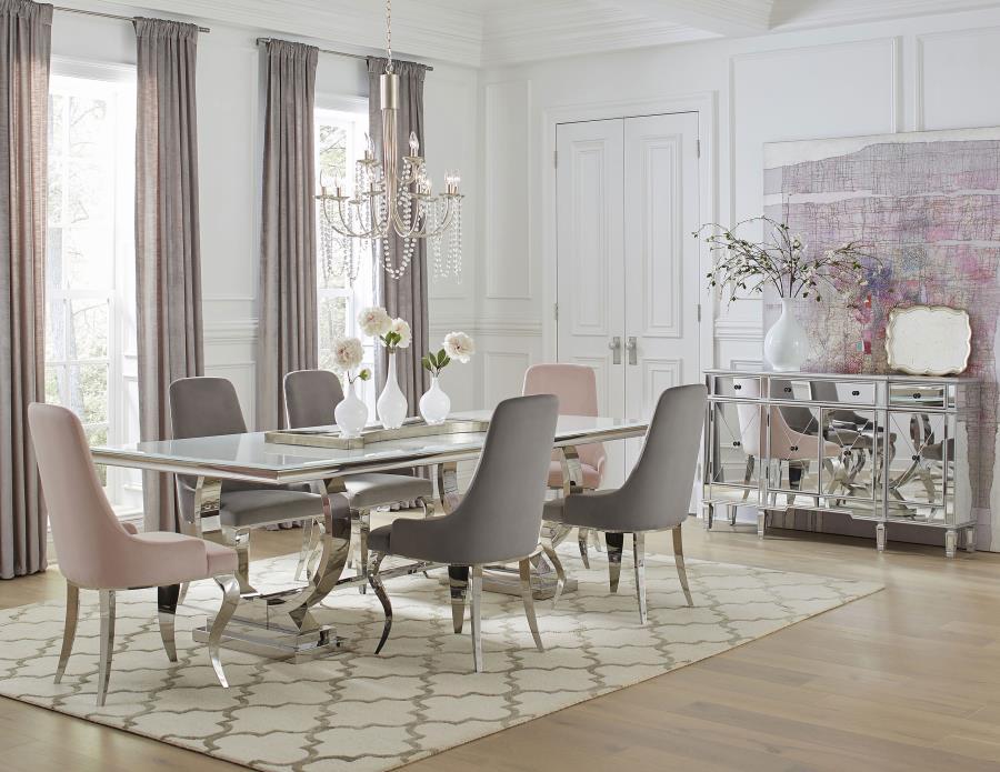 Antoine - Velvet Upholstered Dining Side Chair (Set of 2)