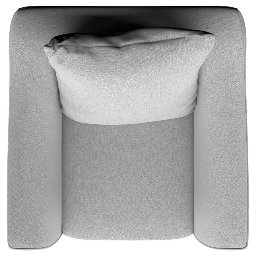 Salizar - Upholstered Flared Arm Accent Chair - Sand