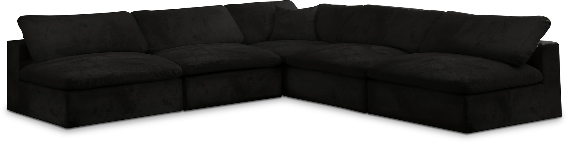 Cozy - 5 Piece Modular Corner Armless Sectional