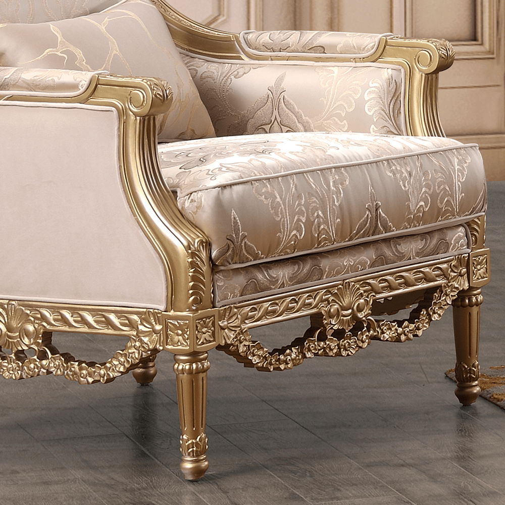 HD-56 - Chair - Beige / Gold