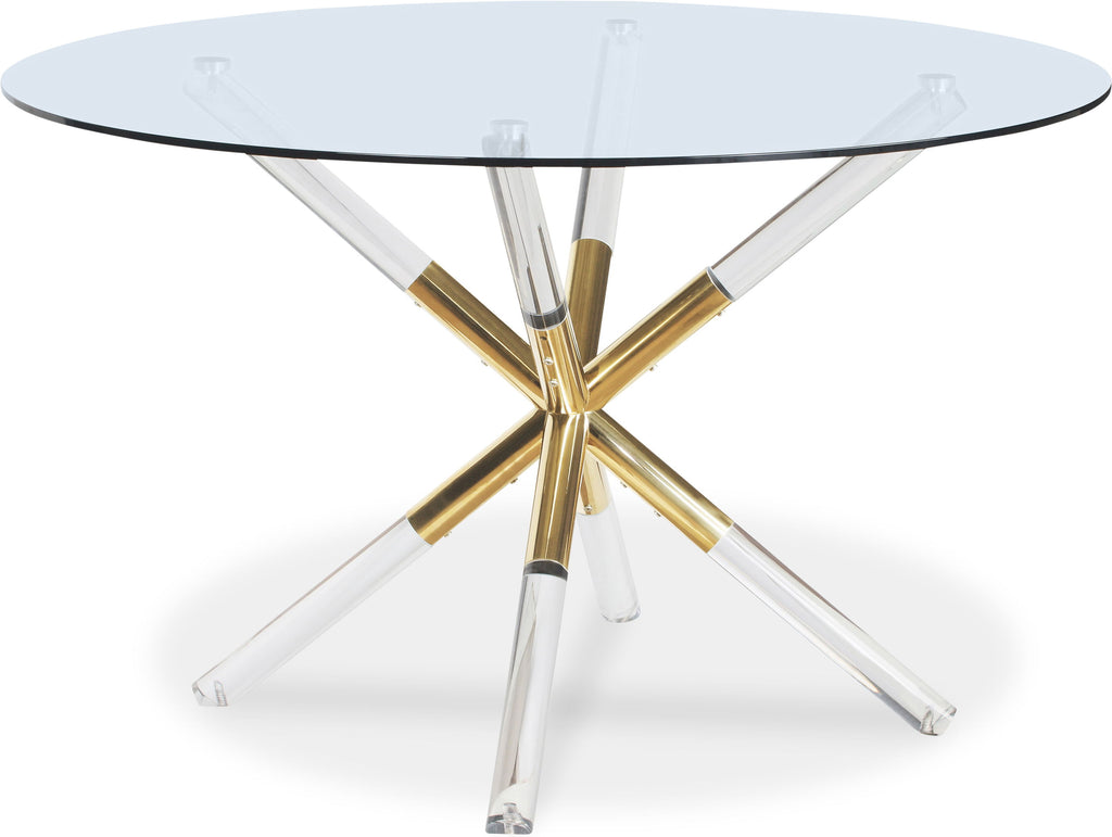 Mercury - Dining Table - Pearl Silver - Glass