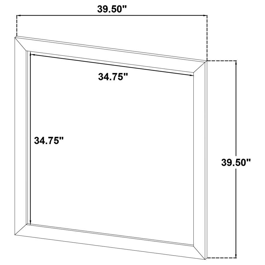 Welsley - Dresser Mirror - Walnut