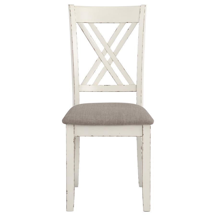 Fortress - 7 Piece Rectangular Dining Set - Vintage Vanilla