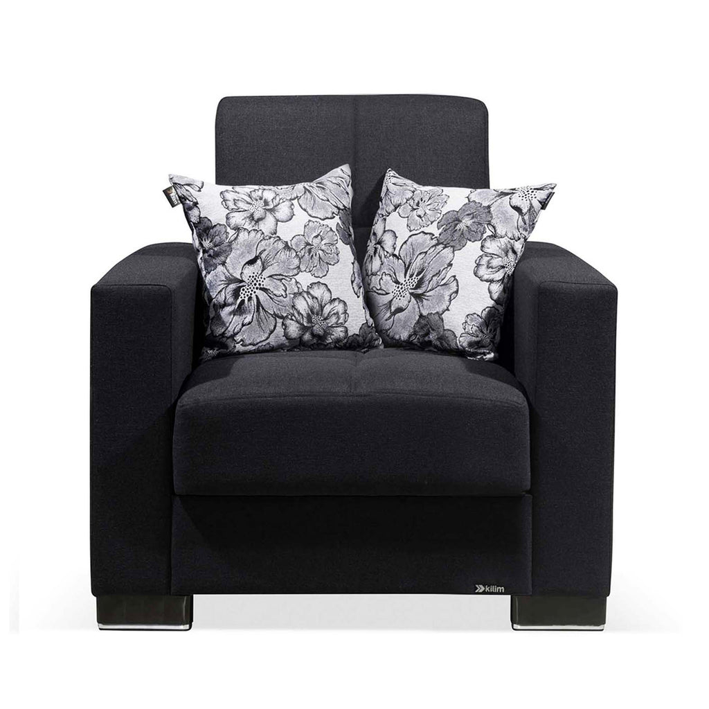 Ottomanson Armada - Upholstered Convertible Armchair With Storage - Polyester