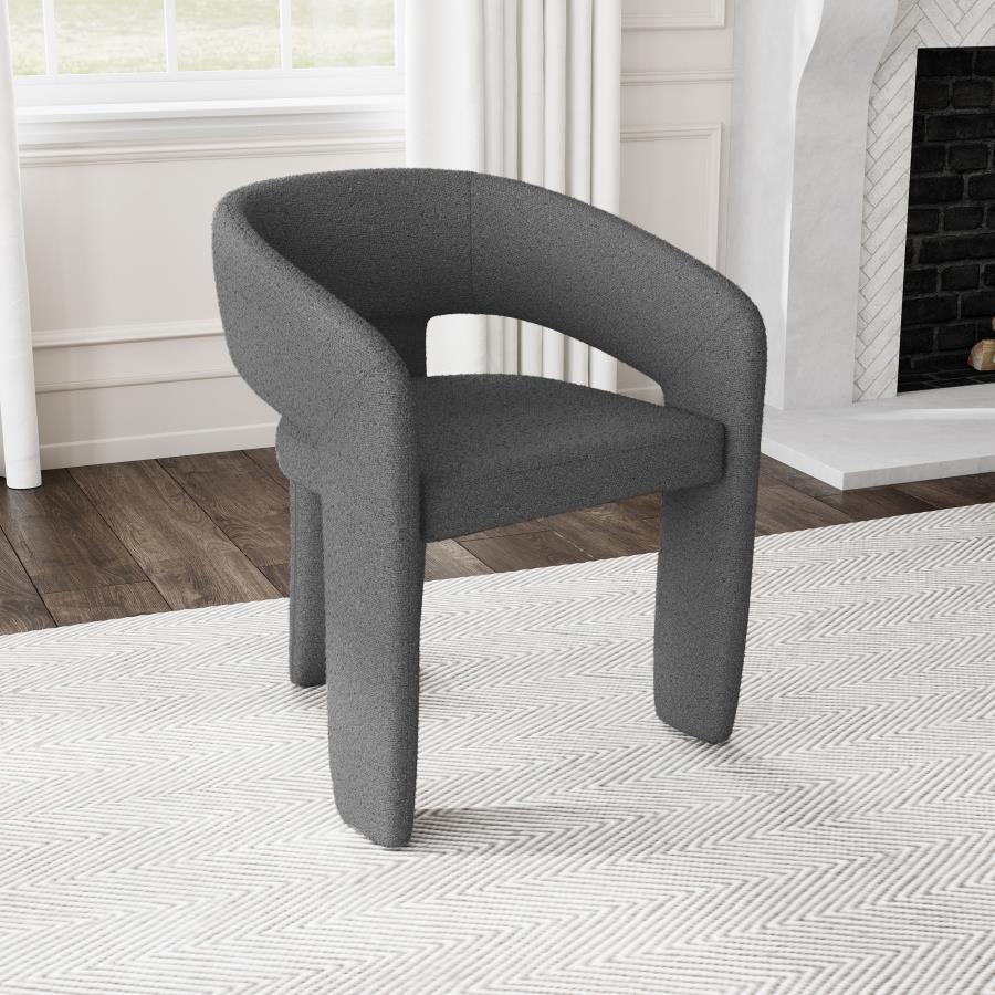 Eudora - Boucle Upholstered Dining Arm Chair
