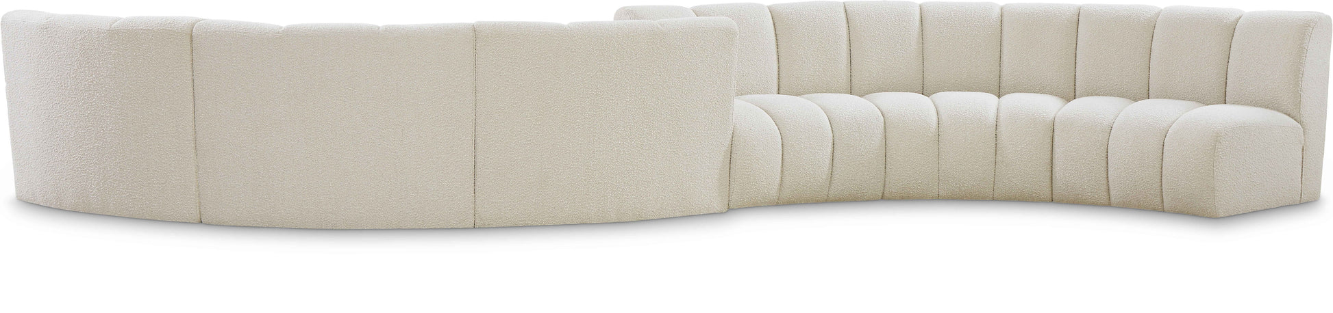 Infinity - 6 Piece Modular Sectional - Cream - Fabric