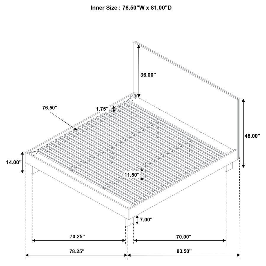 Glenwood - Platform Panel Bed