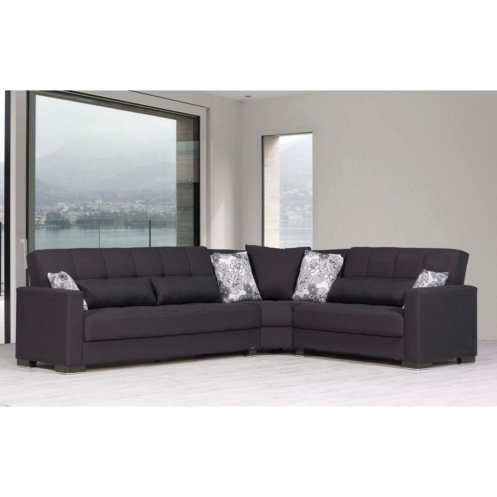 Ottomanson Armada - Upholstered Convertible Sectional With Storage - Polyester