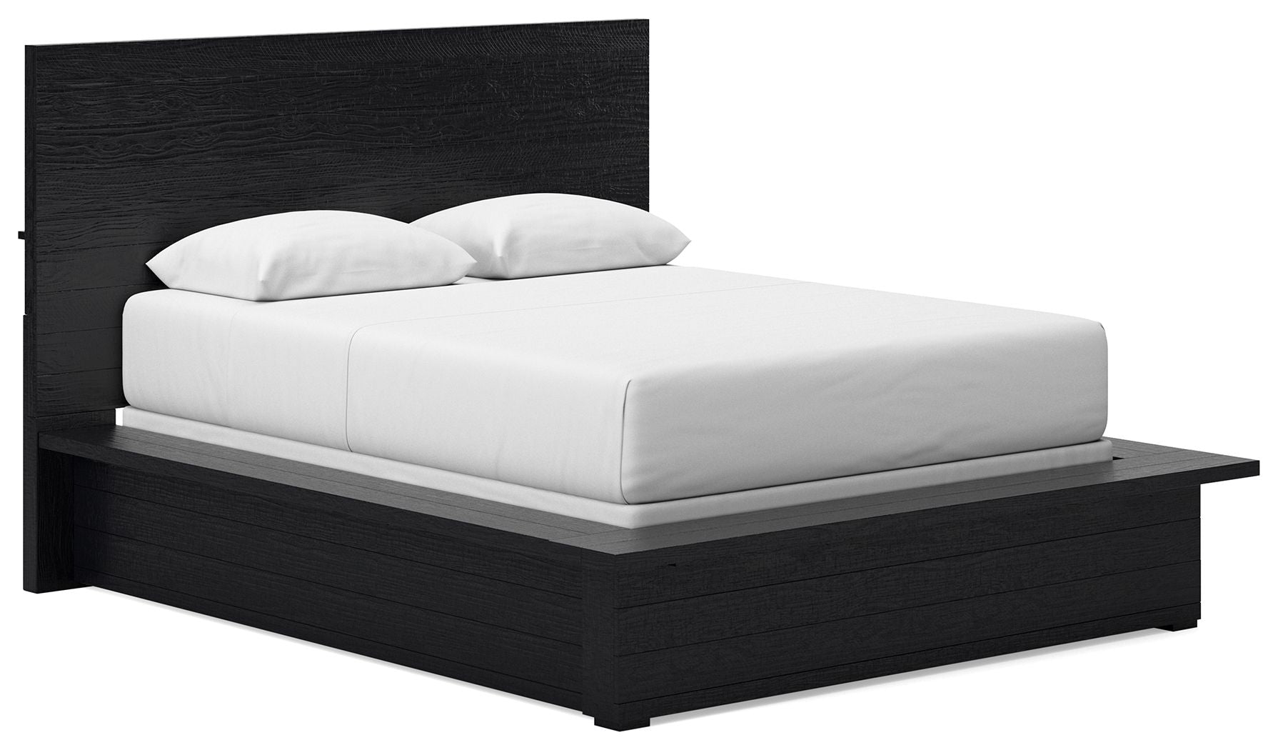 Londer - Black - Queen Panel Bed
