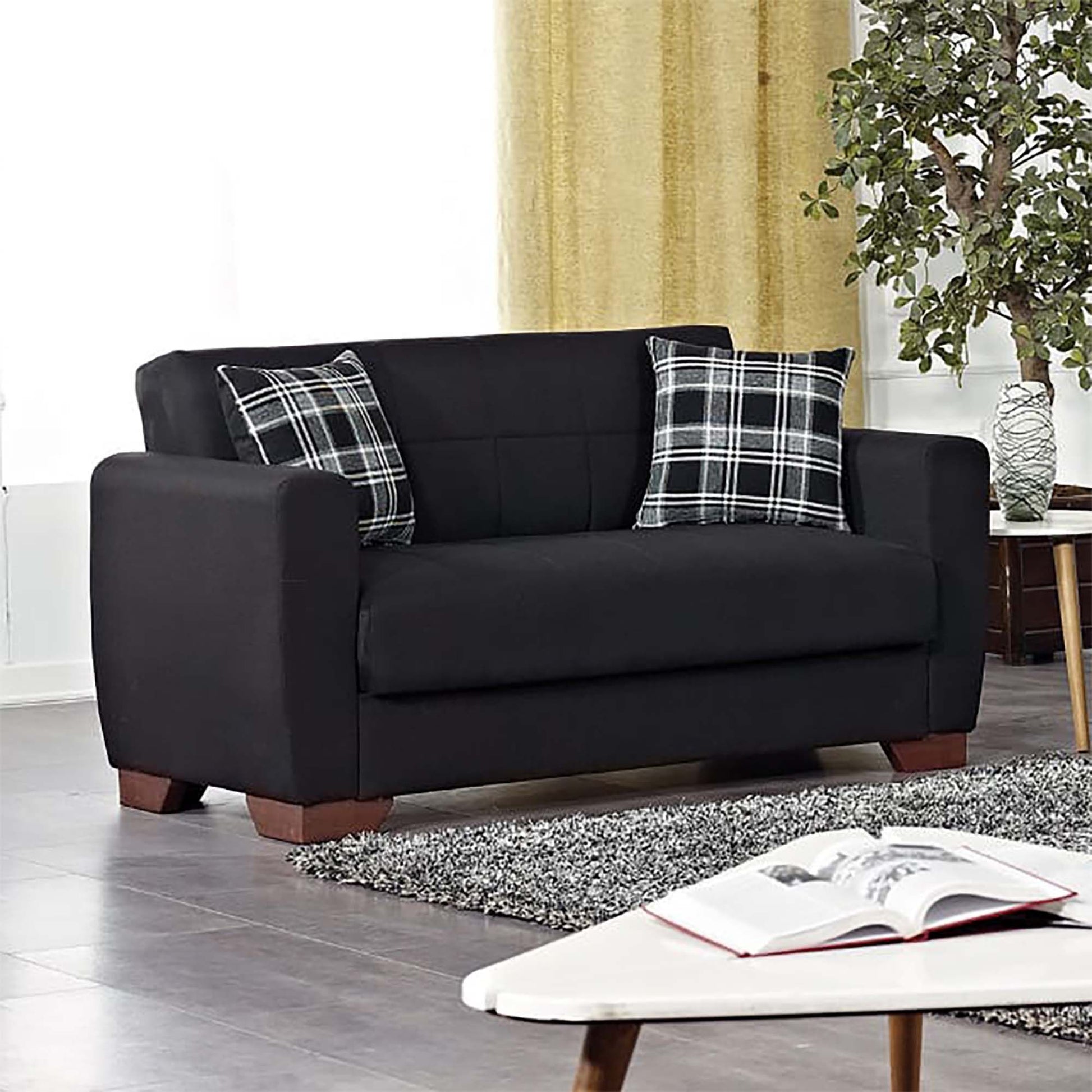 Ottomanson Barato - Upholstered Convertible Loveseat With Storage