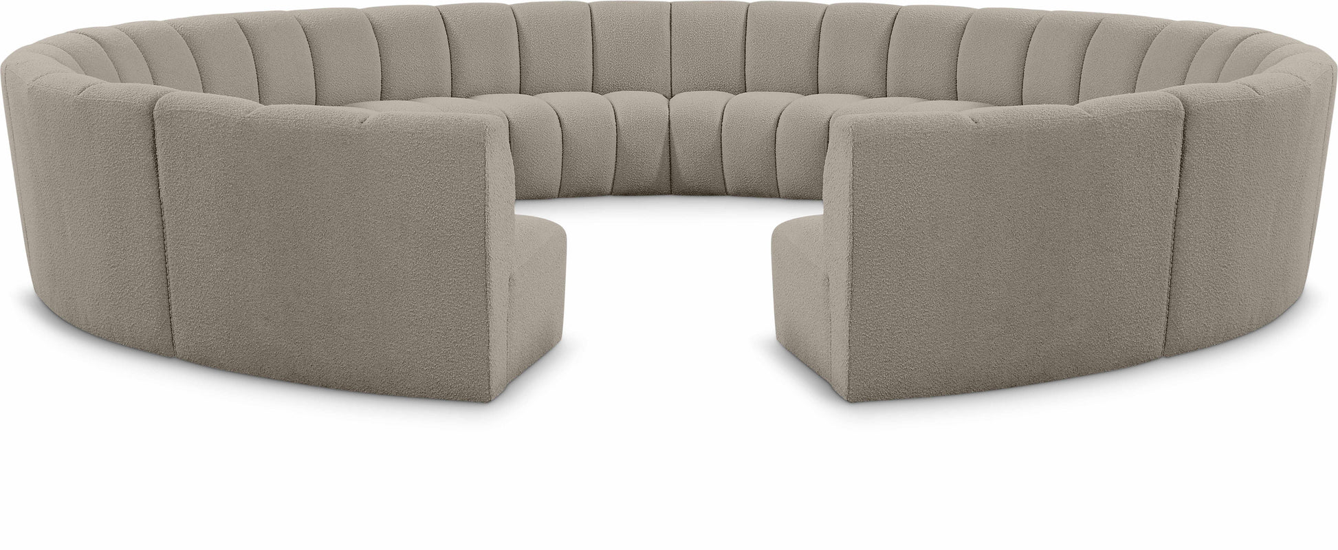 Infinity - 12 Piece Modular Sectional - Light Brown