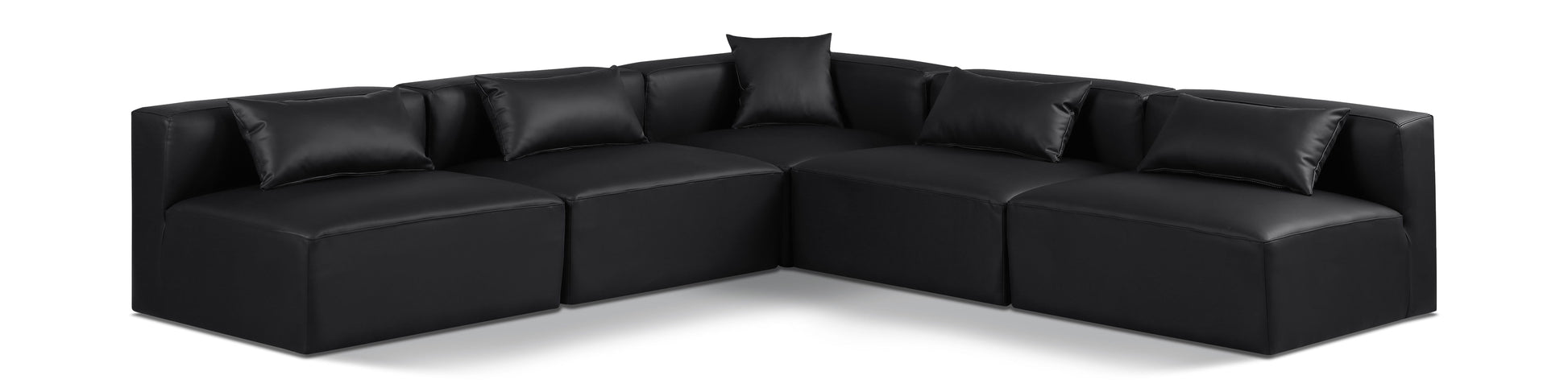 Cube - 5 Piece Modular Corner Armless Sectional