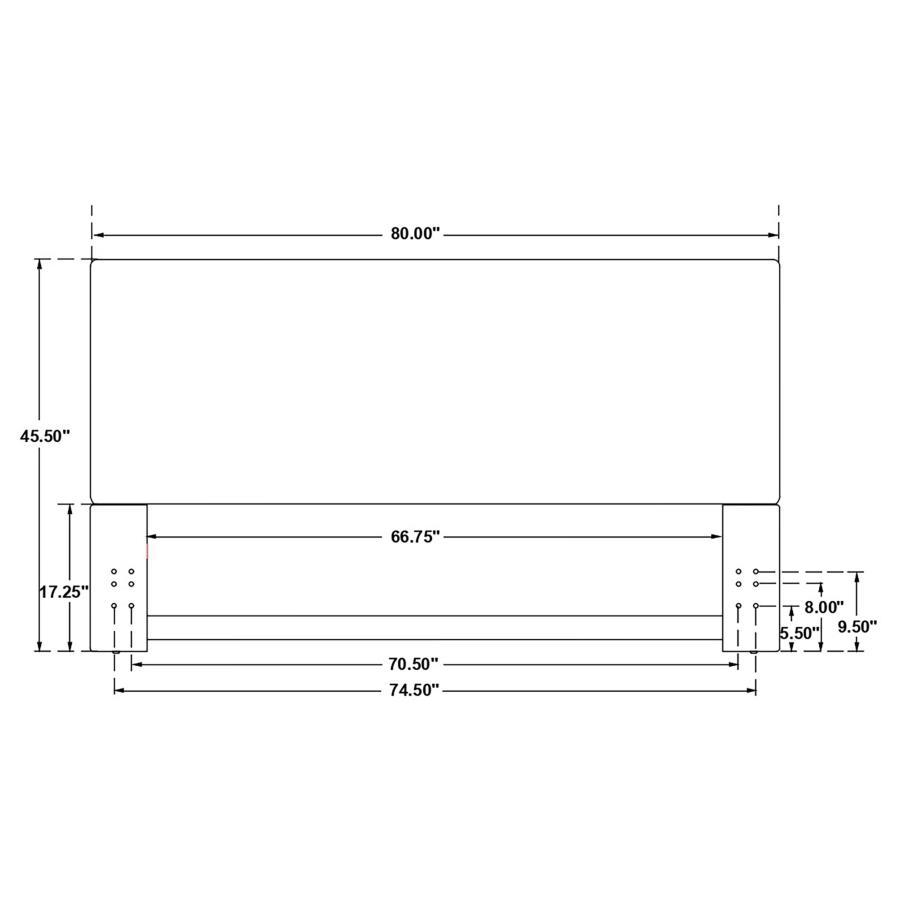 Kosmo - Upholstered King Panel Headboard - Sand