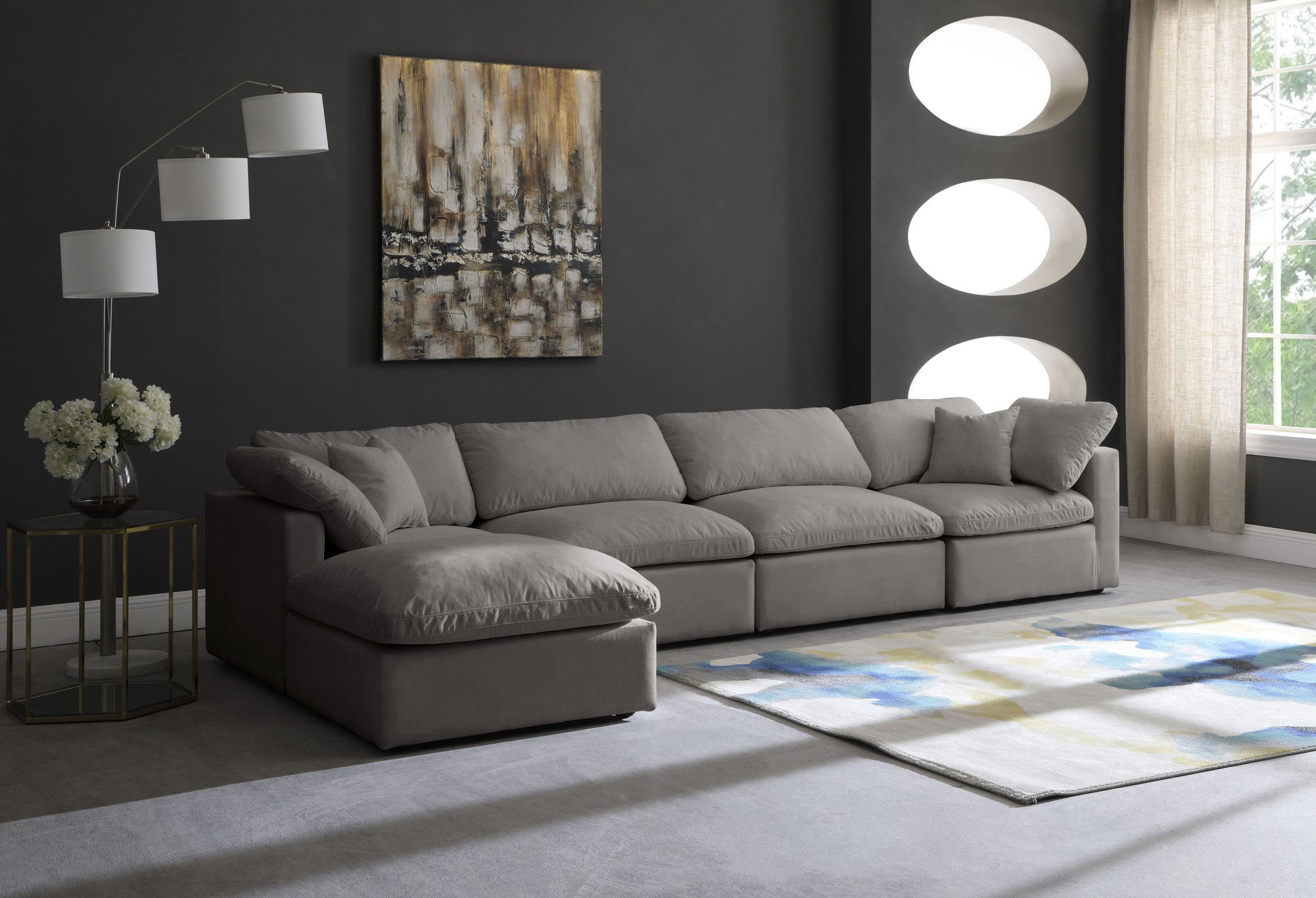 Plush - 5 Piece Modular Sectional