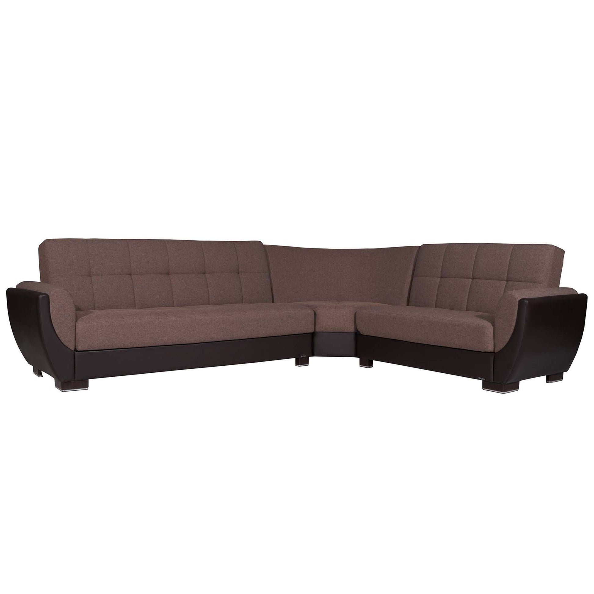 Ottomanson Armada Air - Upholstered Convertible Sectional With Storage - Polyester