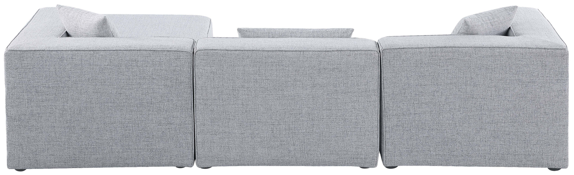 Cube - Linen 4 Piece Modular Sectional With Chaise