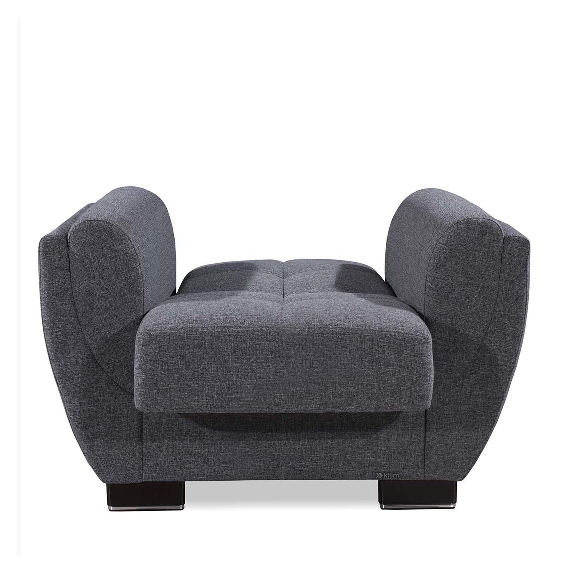 Ottomanson Armada Air - Upholstered Convertible Armchair With Storage - Polyester
