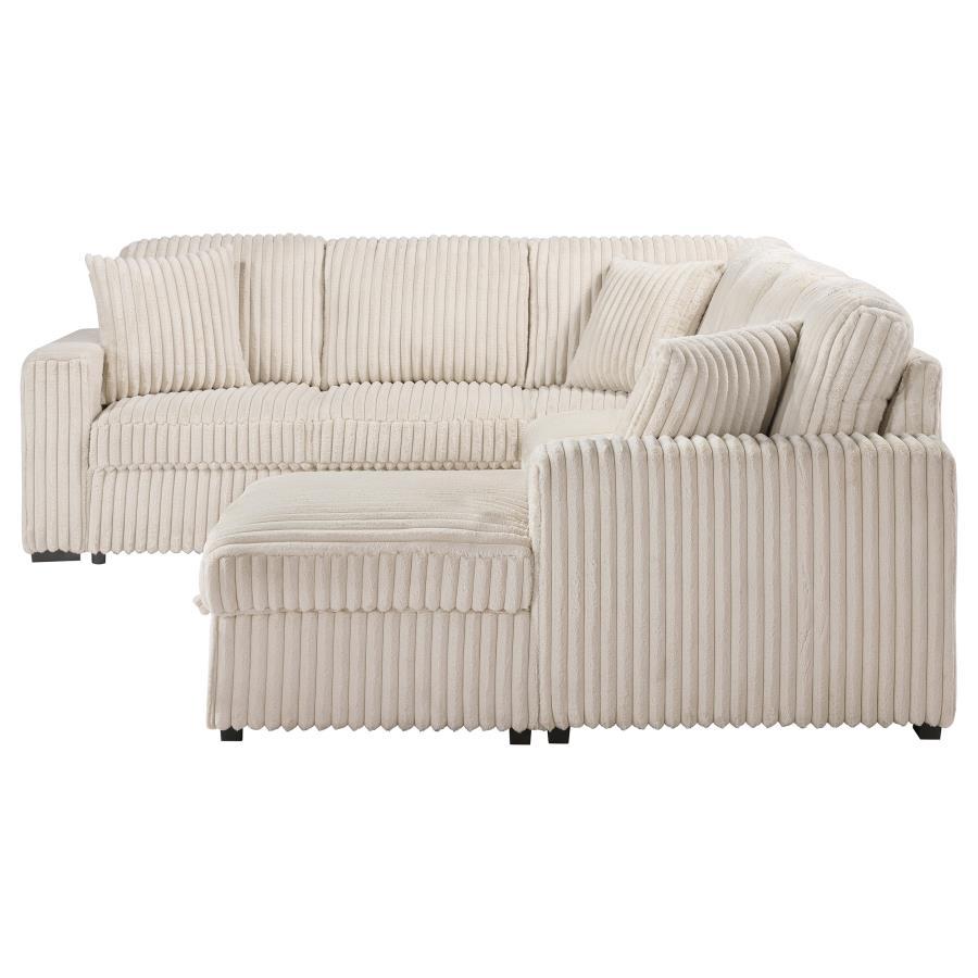 Devonshire - Sleeper Sectional Sofa Storage Chaise - Camel