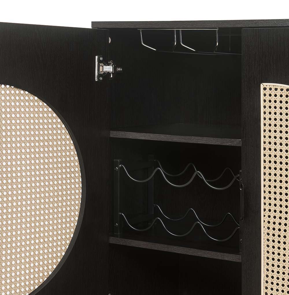 Colson - Wine Cabinet - Black Finish