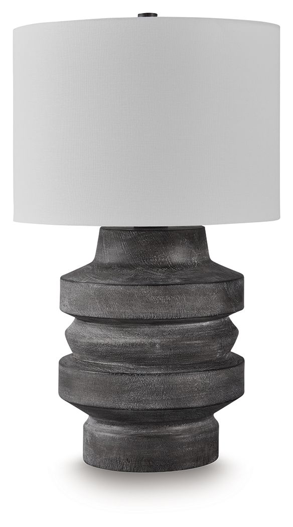 Wahida - Distressed Black - Poly Table Lamp