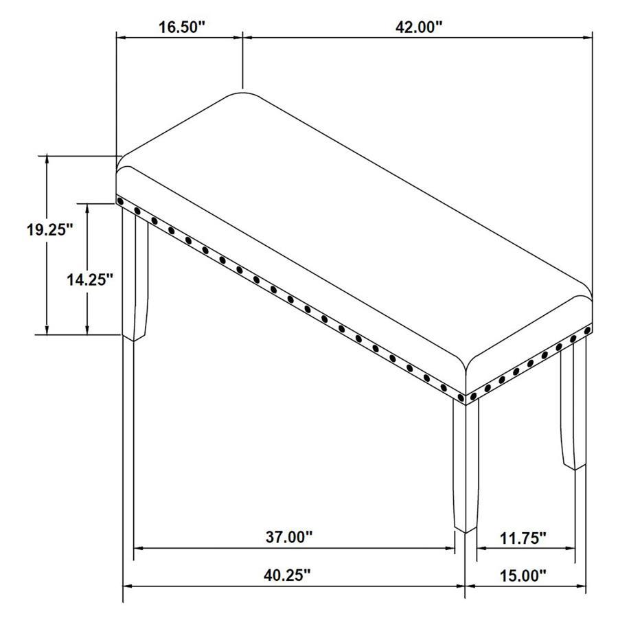 Barlow - 6 Piece Rectangular Dining Table Set - Gray And Black