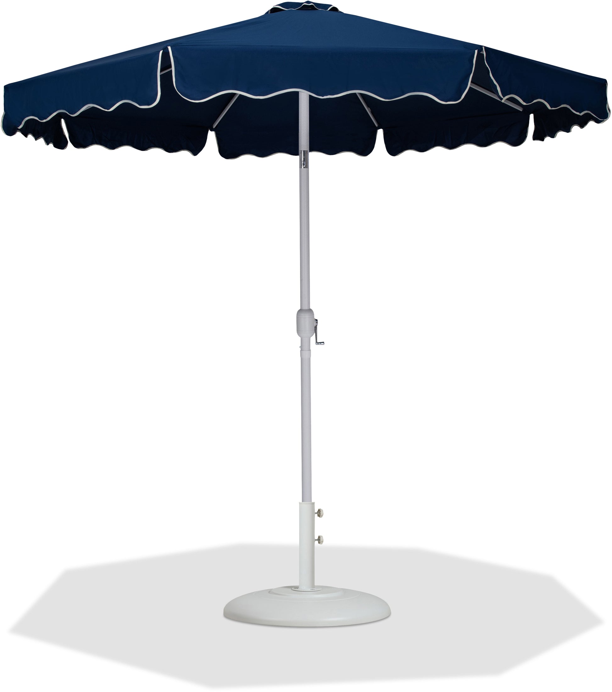 Amalfi - Patio Umbrella - White Base / White Pole