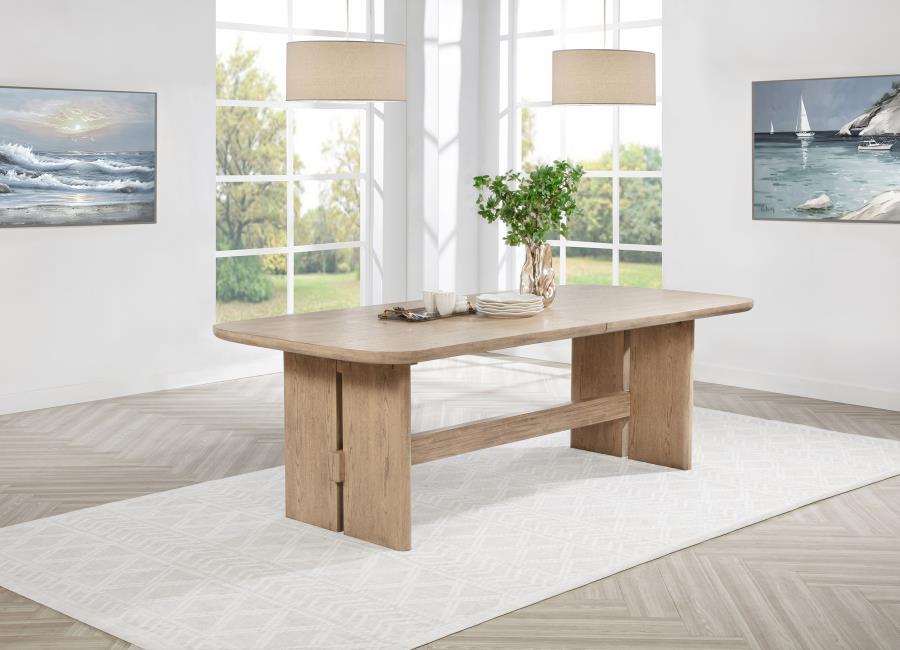 Kailani - Rectangular Wood Dining Table - Beige Oak