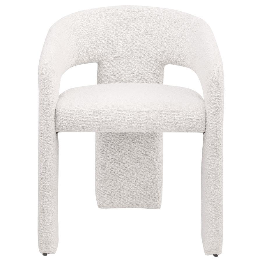 Eudora - Boucle Upholstered Dining Arm Chair