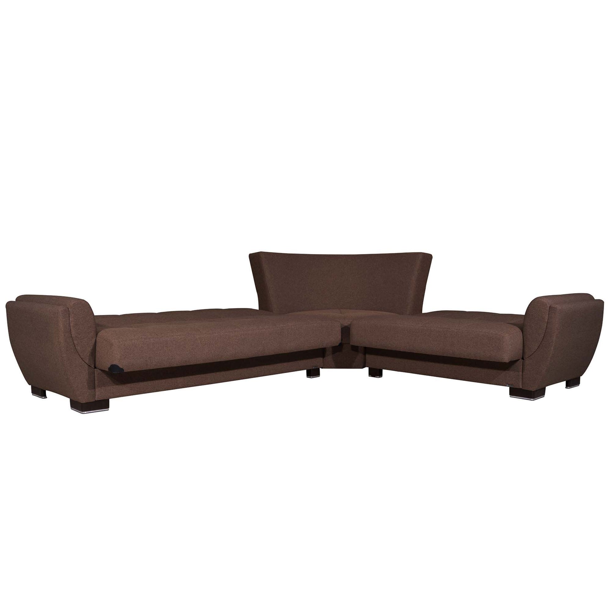 Ottomanson Armada Air - Upholstered Convertible Sectional With Storage - Polyester