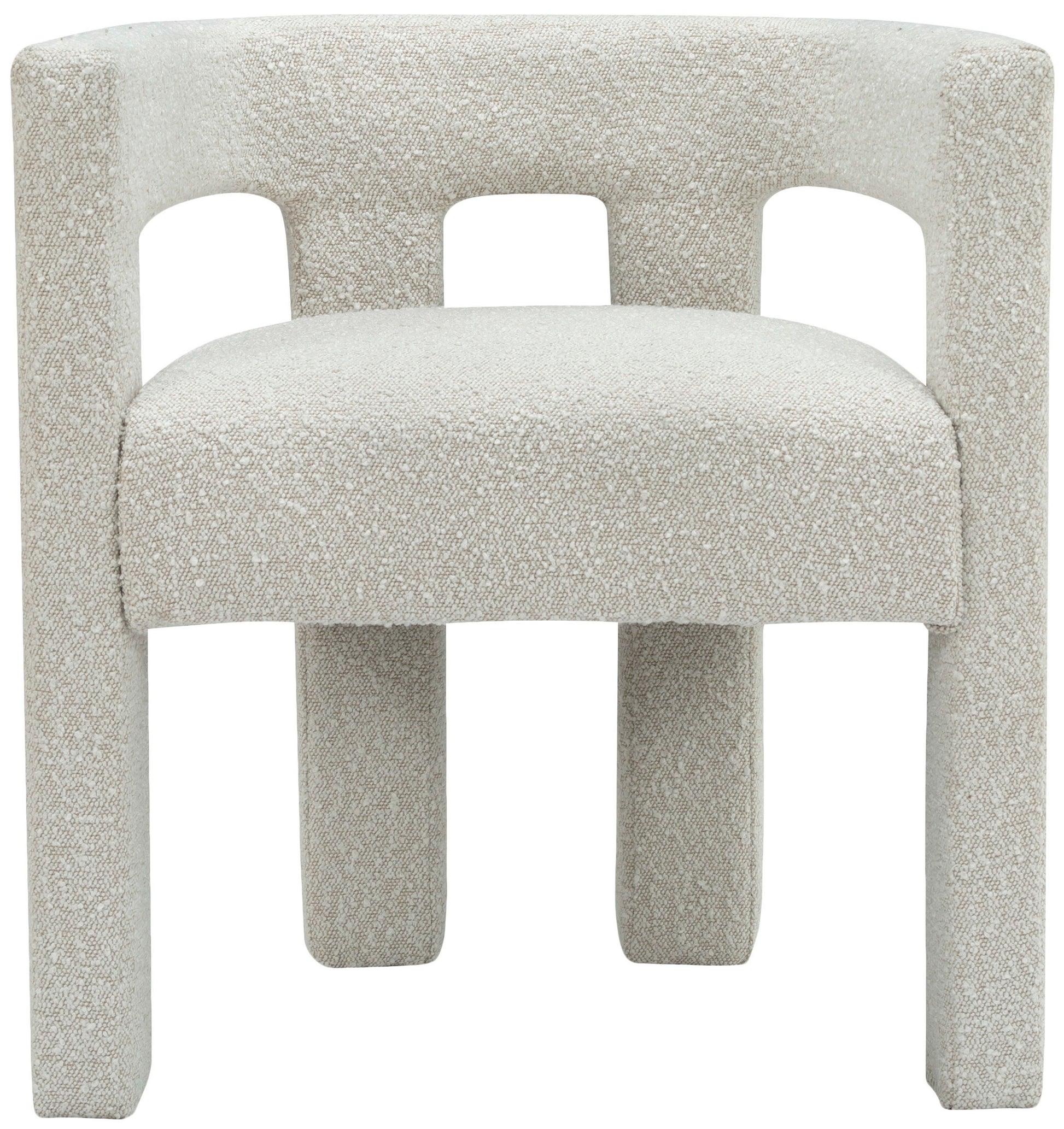 Athena - Boucle Fabric Dining Chair