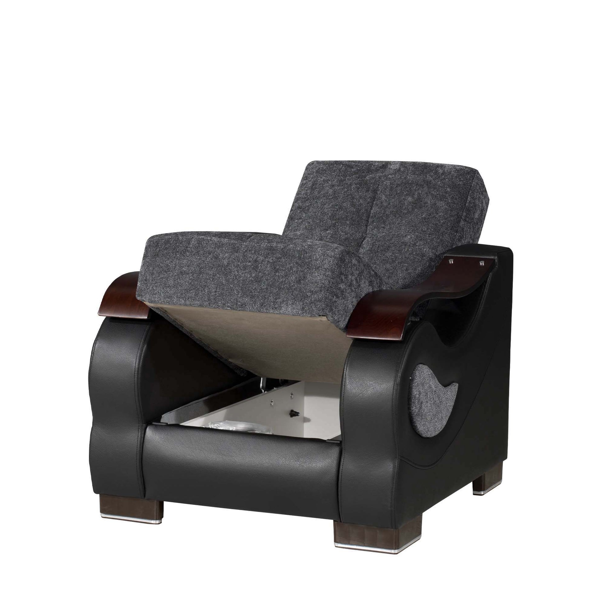 Ottomanson Metroplex - Upholstered Convertible Armchair With Storage